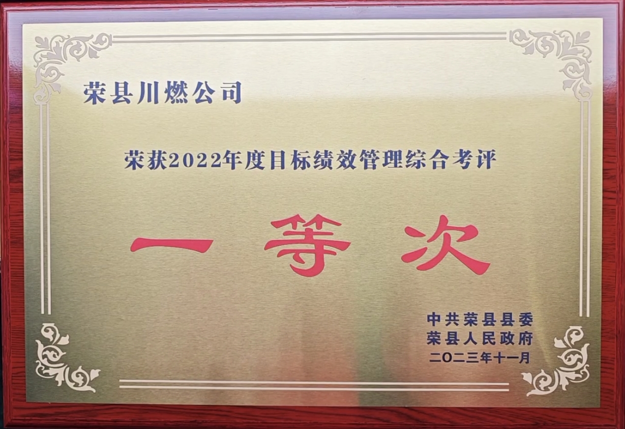 2022年度目標績效管理綜合考評一等次